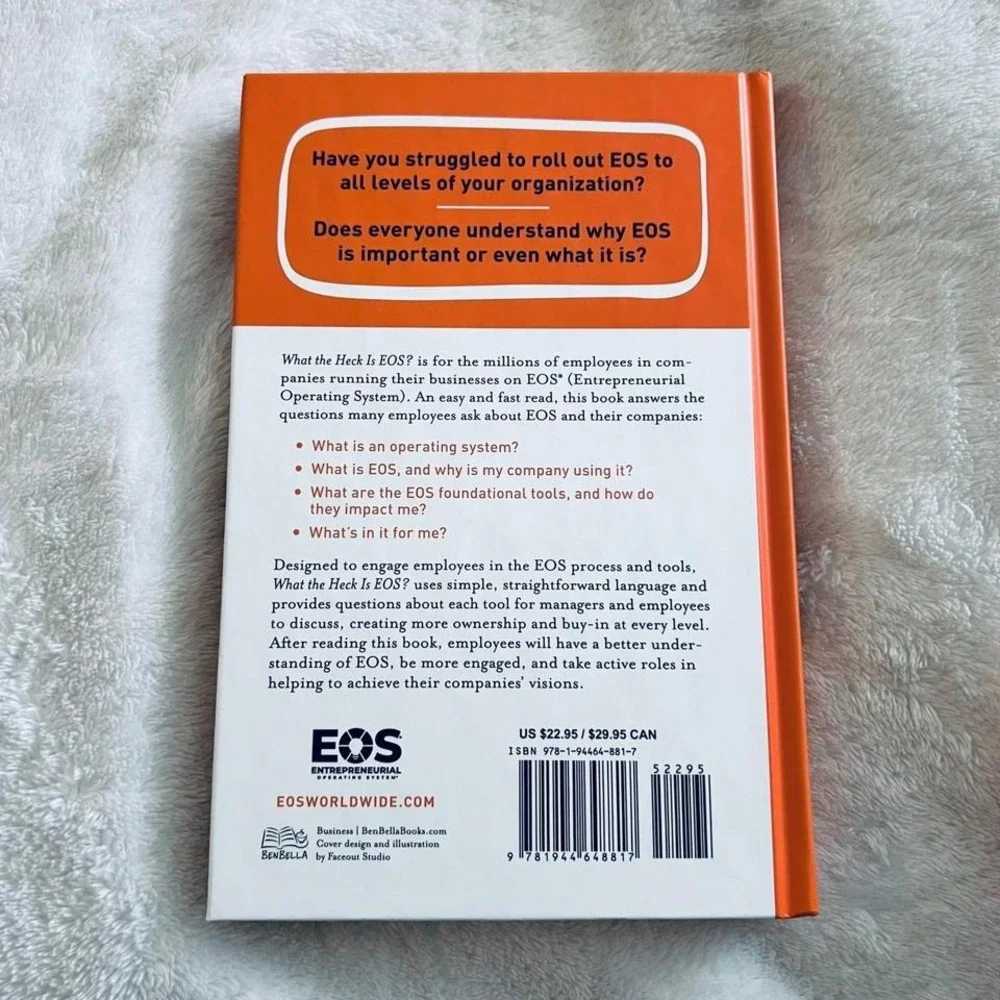 What the Heck Is EOS? Gino Wickman Tom Bouwer Hardcover Business Book 944648817